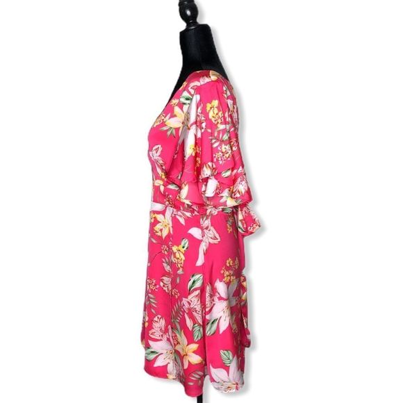 BB Dakota Tropic Tropical Vine Print Dress NWT - Picture 7 of 13